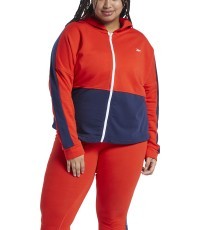 Женский свитшот Reebok Te Linear Logo Ft, красный синий FT0901