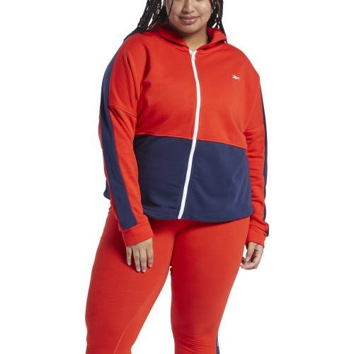 Reebok Džemperis Moterims Te Linear Logo Ft Red Blue FT0901