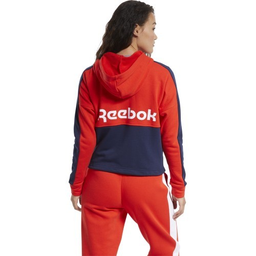 Reebok Džemperis Moterims Te Linear Logo Ft Red Blue FT0901