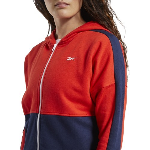 Reebok Džemperis Moterims Te Linear Logo Ft Red Blue FT0901
