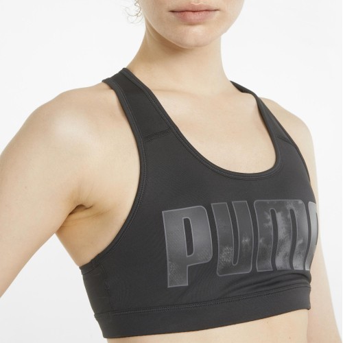 Puma Mid Impact 4Keeps Women's Sports Bra Black 520306 05