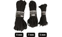 BLACK 5MM (15M) COMMANDO ROPE
