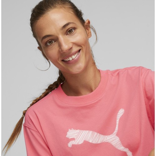 Хлопковая блузка женская Puma Her Tee Loveable Pink 673107 63