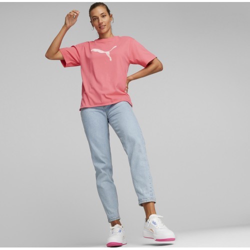 Puma Cotton Blouse for Women Her Tee Loveable Pink 673107 63