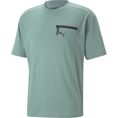 Puma Open Road Tee мужская хлопковая футболка Adriatic Green 673401 84