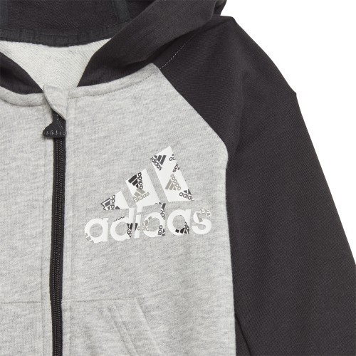 Adidas Kids' Tracksuit I Bos Logo Fz J Grey Black GT9500
