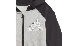 Детский спортивный костюм Adidas I Bos Logo Fz J Grey Black GT9500