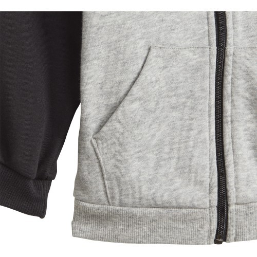 Детский спортивный костюм Adidas I Bos Logo Fz J Grey Black GT9500