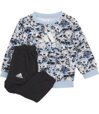 Детский спортивный костюм Adidas I AOP Jog FT Black Blue H65806
