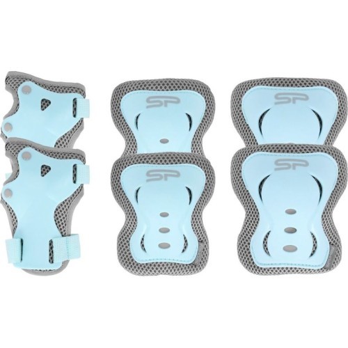 A set of blue children's/youth pads (for knees, wrists and elbows) Spokey SHIELD
