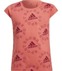 Adidas G Logo T Ess Girls' T-Shirt Pink HF1831