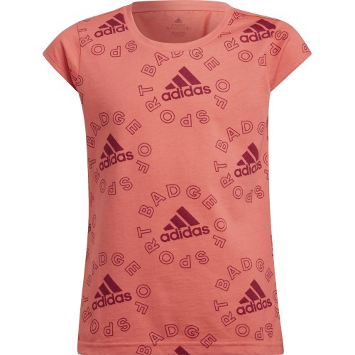 Adidas G Logo T Ess Girls' T-Shirt Pink HF1831