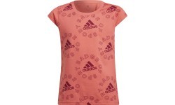 Футболка для девочек Adidas G Logo T Ess Pink HF1831