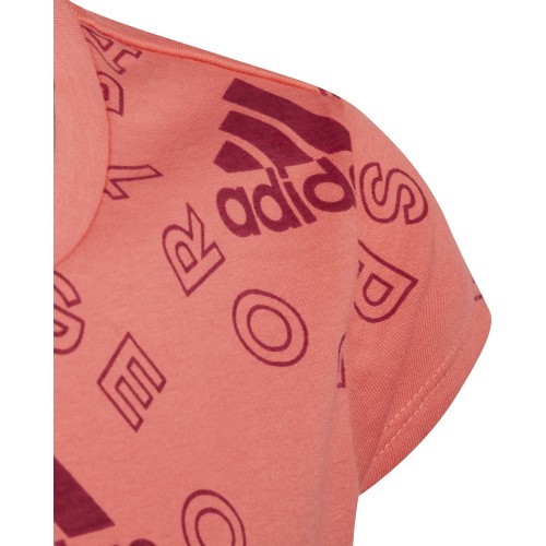 Adidas G Logo T Ess Girls' T-Shirt Pink HF1831