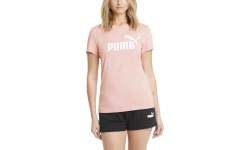 Puma Women's Ess Logo Tee Bridal Pink