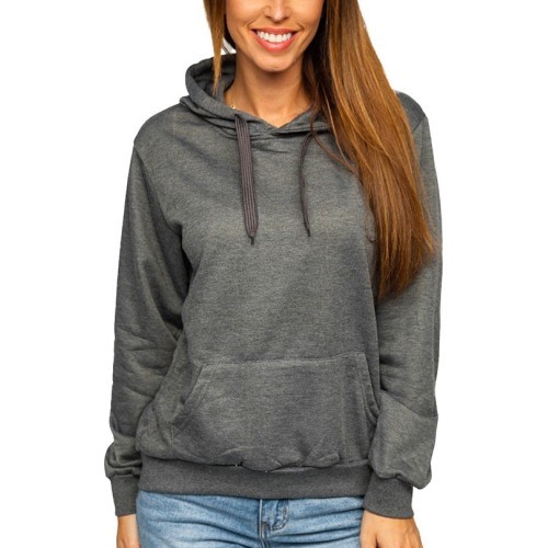 J.Style Women's Fleece Sweatshirt Grey 68W02-5