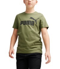 Puma Marškinėliai Paaugliams Ess Logo Tee Khaki 586960 76