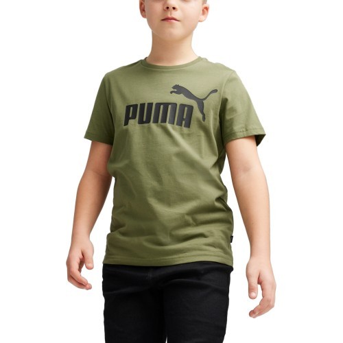 Puma Marškinėliai Paaugliams Ess Logo Tee Khaki 586960 76