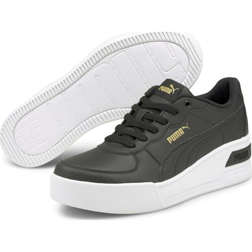 Puma Skye Wedge Women's Sneakers Black White 380750 02
