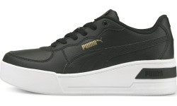 Puma Skye Wedge Women's Sneakers Black White 380750 02