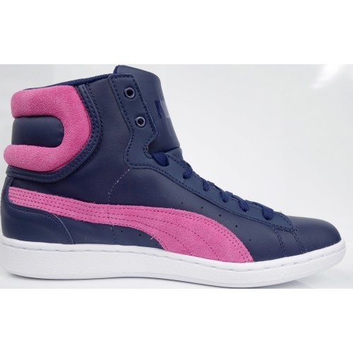 Puma Vikky Mid LS Kids' Shoes Purple Pink 358762 01