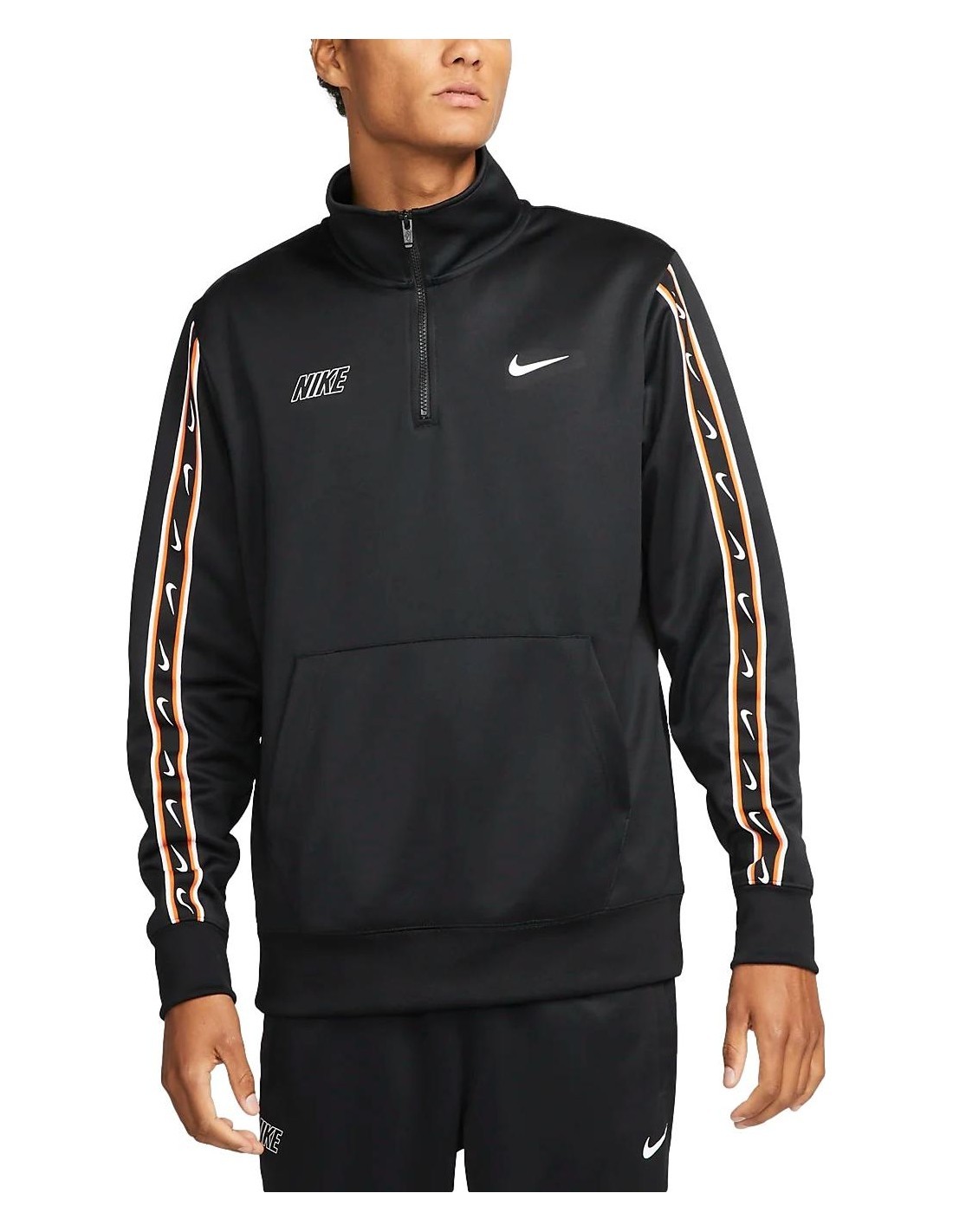 Nike Džemperis Vyrams M Nsv Repeat Sw Pk Hz Black DX2026 010