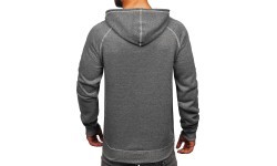 J.Style Men's Fleece Sweatshirt Grey 8B152-5
