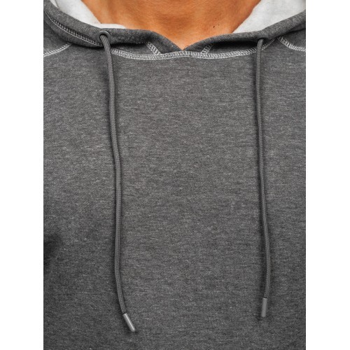 J.Style Men's Fleece Sweatshirt Grey 8B152-5