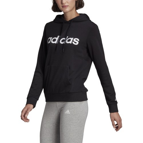 Adidas W Lin FT Hoodie Women's Sweatshirt Black GL0635