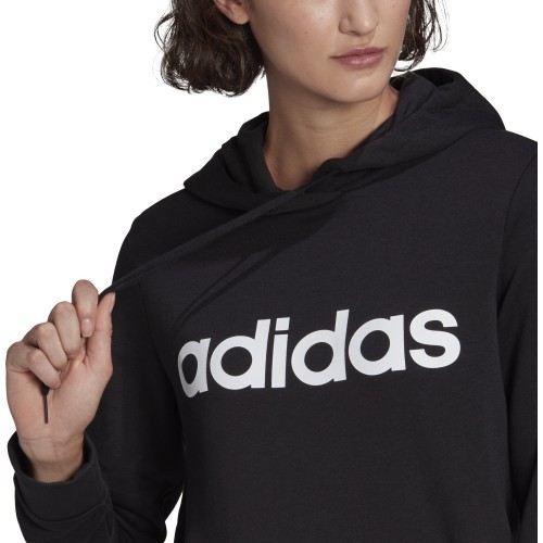 Adidas Džemperis Moterims W Lin Ft Hoodie Black  GL0635