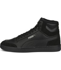 Мужская обувь Puma Shuffle Mid Fur Flat Black 387609 01