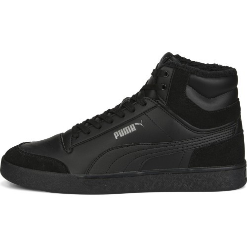 Мужская обувь Puma Shuffle Mid Fur Flat Black 387609 01