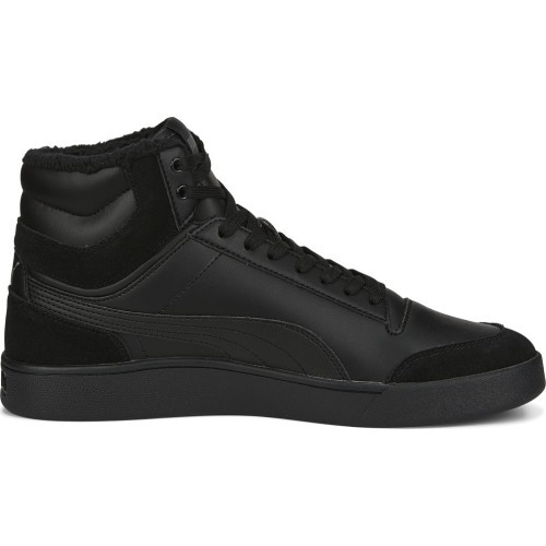 Puma Shuffle Mid Fur Flat Black Men's Shoes 387609 01