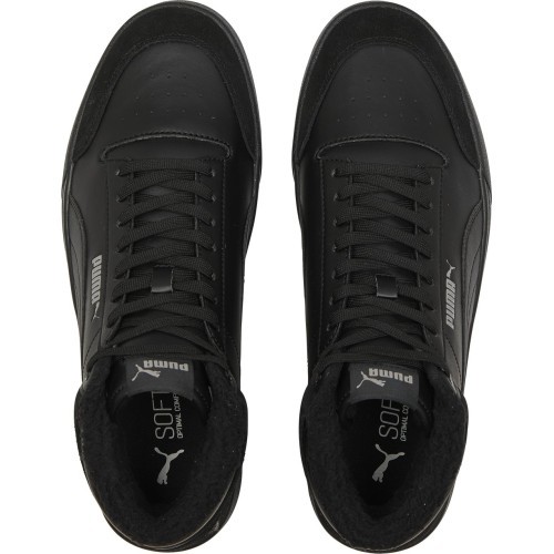Мужская обувь Puma Shuffle Mid Fur Flat Black 387609 01