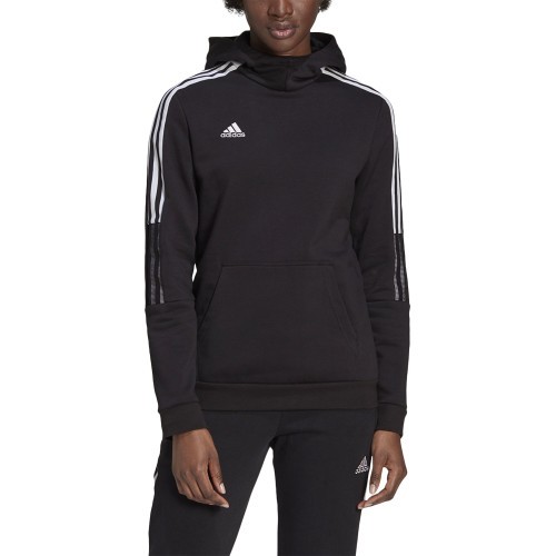 Женская толстовка с капюшоном Adidas Tiro 21 черная GM7329