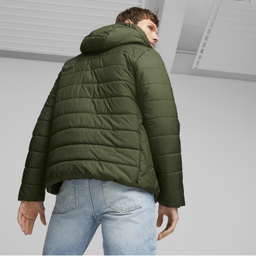 Puma Ess Hooded Padded Jacket Men's Green 848938 31