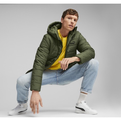Puma Ess Hooded Padded Jacket Men's Green 848938 31