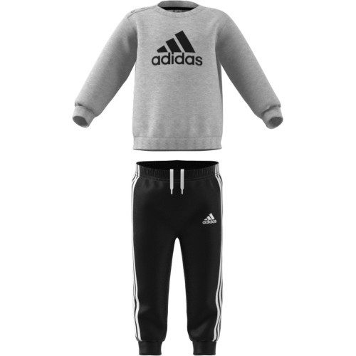 Детский спортивный костюм Adidas I Bos Jog Ft, чёрно-серый HF8819
