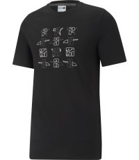 Puma Elevate Graphic Tee Men's Cotton T-Shirt Black