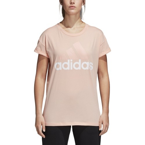 Adidas Palaidinė Ess Lin Lo Tee Coral CZ5776