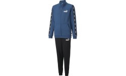 Puma Tape Sweat Suit Teen Tracksuit Blue Black 670114 17