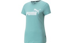 Puma Ess Logo Tee Women's Shirt Green 586775 61