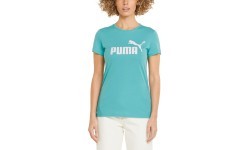 Puma Ess Logo Tee Women's Shirt Green 586775 61