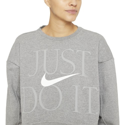 Nike Women's Sweatshirt W Nk Df Gx Get Fit Fc Cw Grey DD6130 091