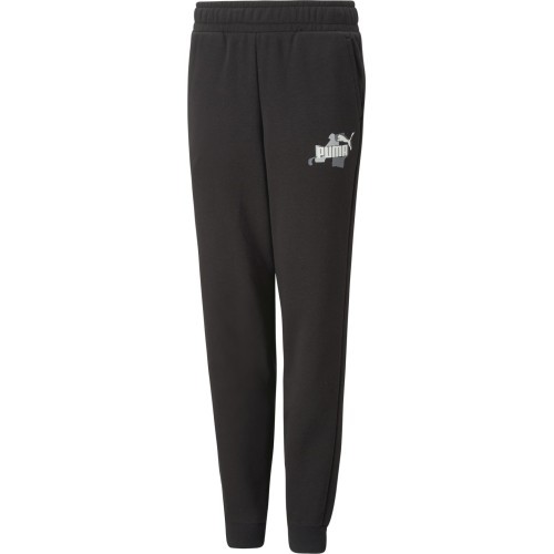 Puma Ess+ Street Art спортивные брюки подростковые, чёрные 673273 01