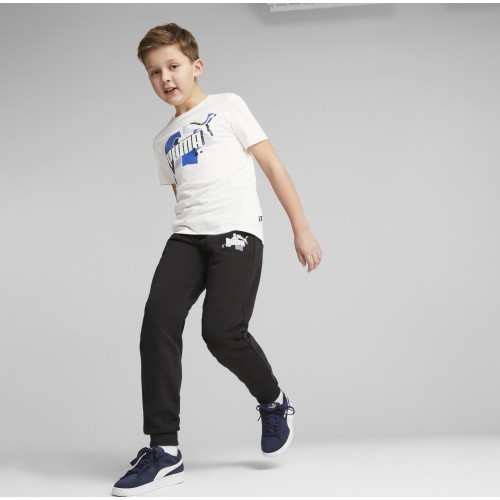 Puma Sportinės Kelnės Paaugliams Ess+Street Art Black 673273 01