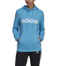 Adidas W Lin FT Hoodie Women's Sweatshirt Blue HE9359