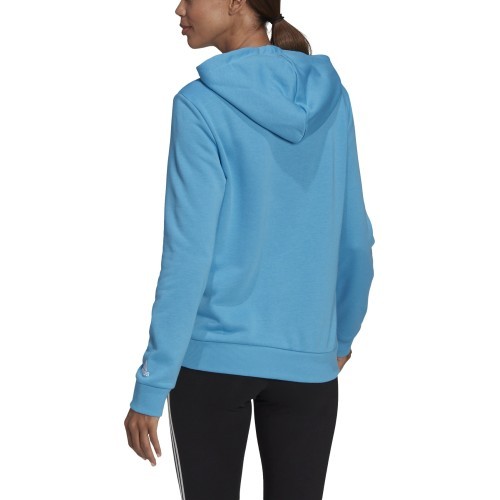 Женская толстовка с капюшоном Adidas W Lin FT, синяя, HE9359