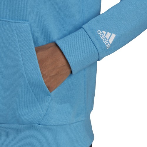 Женская толстовка с капюшоном Adidas W Lin FT, синяя, HE9359