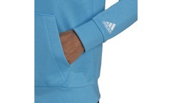 Женская толстовка с капюшоном Adidas W Lin FT, синяя, HE9359